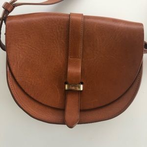 Sezane leather crossbody bag